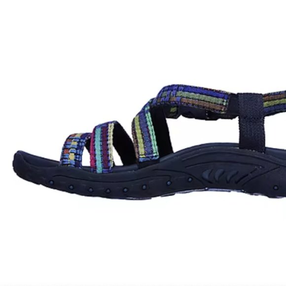 Skechers Womens Reggae Sew Me Strap Sandals Size 8 - Picture 2 of 4